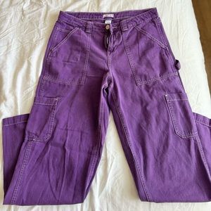 Purple cargo pants
